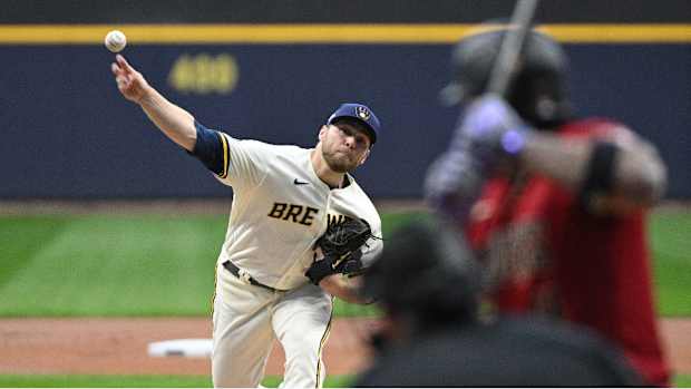 Milwaukee Brewers pitcher Corbin Burnes